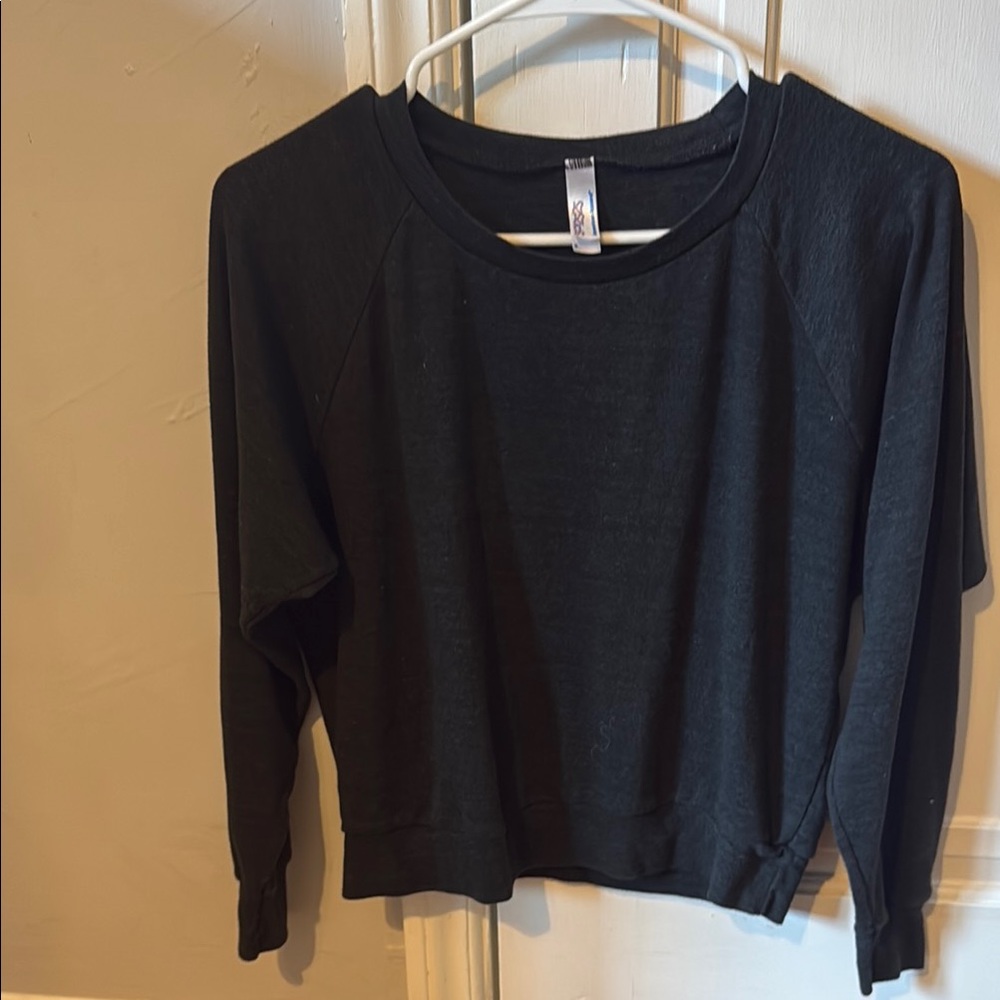 American Apparel Charcoal Long Sleeve Shirt Size S